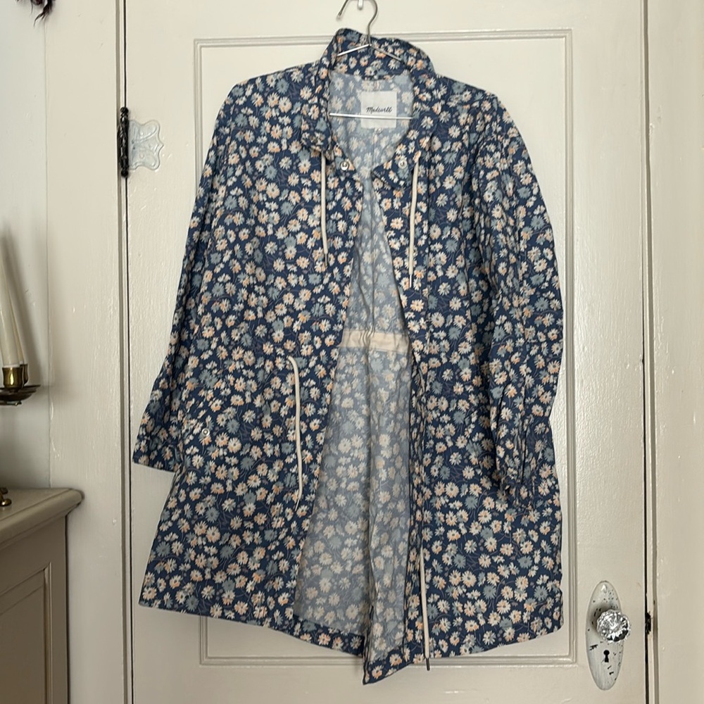 Madewell Raincoat cinch waist Wms M